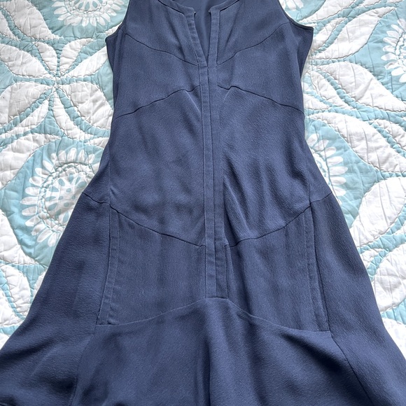 Theysken theory sleeveless blue dress.  Size 4. - Picture 1 of 3